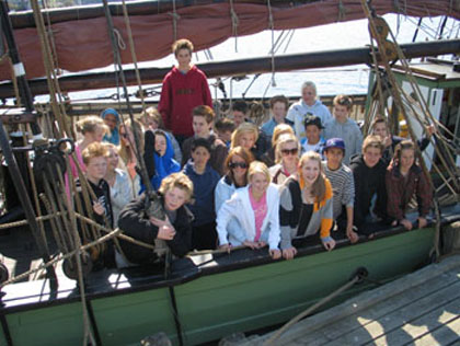 Elever fra Skullerud skole på tokt med oss våren 2009